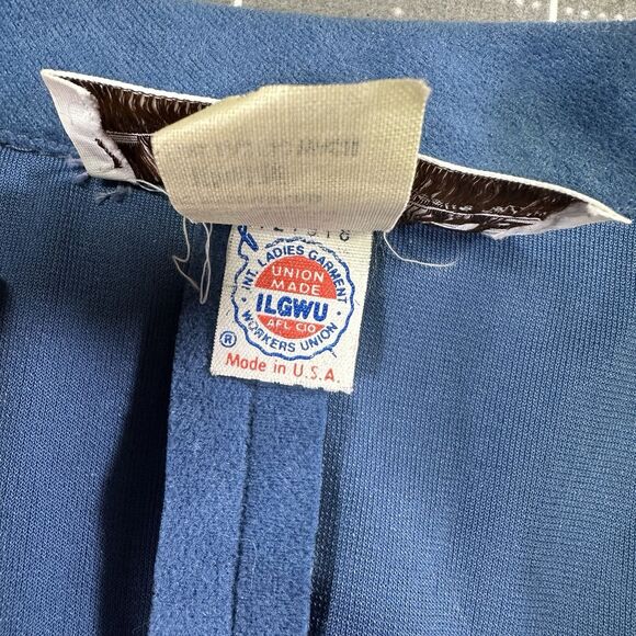 Vintage LF Petite Leslie Fay Blue Button Front Vest Women’s Size 10P Made in USA - Picture 6 of 8